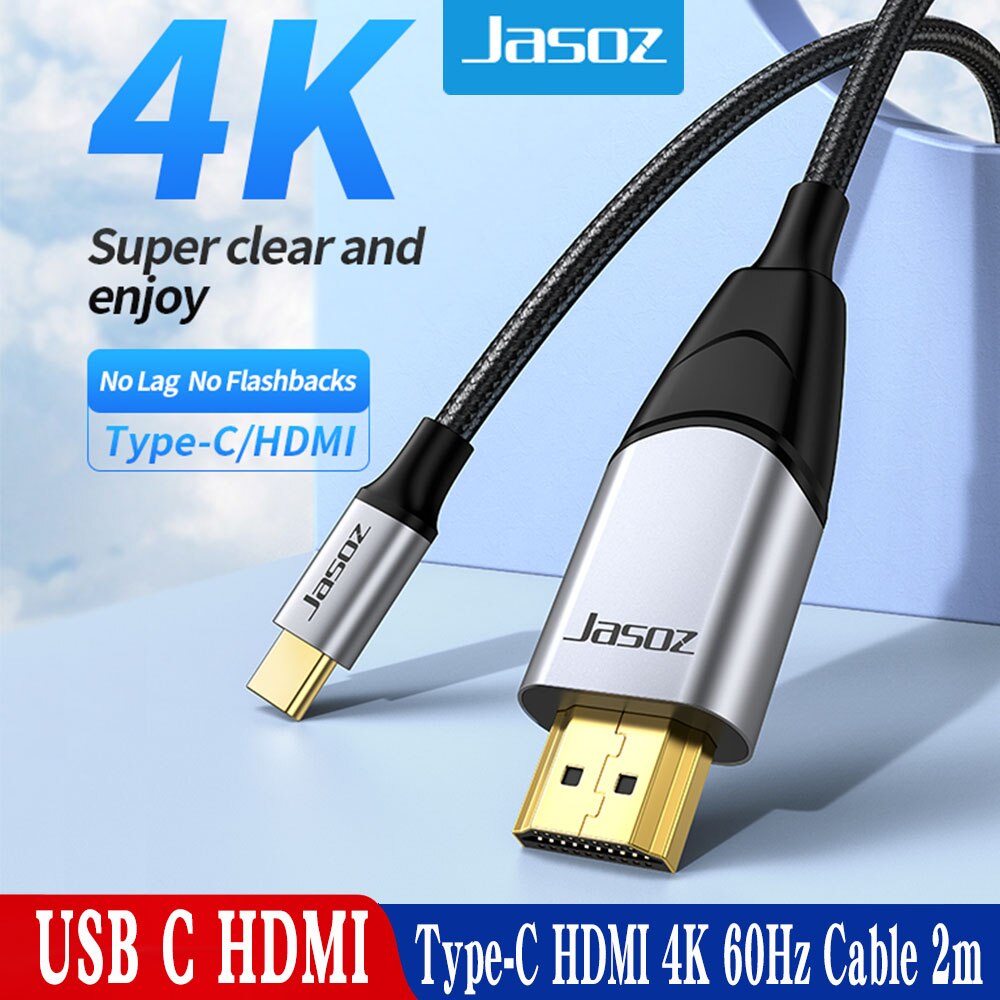 Jasoz USB C HDMI ̺  C-HDMI Thunderbolt 3 ȯ-MacBook Huawei Mate 30 Pro USB-C HDMI  USB -C HDMI